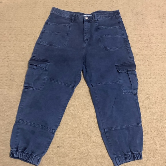 We The Free Denim - Free people blue jean cargo joggers